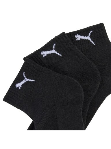 Puma Cushioned Quarter kojinės 3 pak. juodos 938581 01