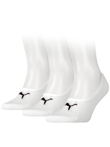 Puma Footie 3Pack Unisex kojinės baltos 906930 02