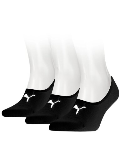 Puma Footie 3Pack Unisex kojinės juodos 906930 01