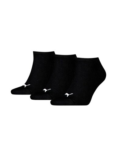 Puma Sneaker Plain kojinės 3 pak. juodos 938624 06 Puma Sneaker Plain kojinės 3 pak. juodos 938624 06