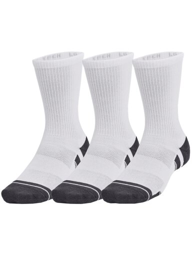 Under Armour Performance Tech kojinės 3 poros baltos ir juodos 1379512 100