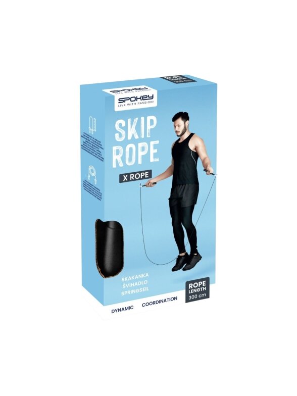 Spokey X Rope šokdynė juoda 944031 4 Spokey X Rope šokdynė juoda 944031 4