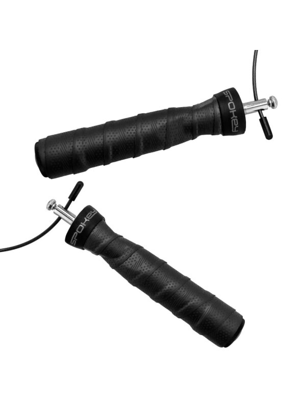 Spokey Pump apkrauta šokamoji virvė juoda 944035 3
