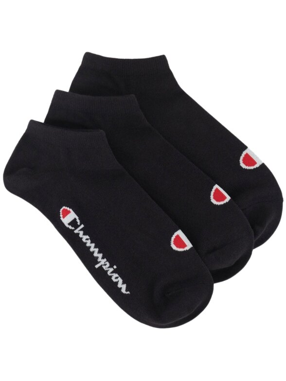 Champion kojinės 3 poros juodos U20100 KK001 Champion kojinės 3 poros juodos U20100 KK001