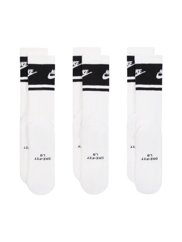 Nike Everyday Elevated Crew kojinės 3 poros baltos ir juodos IM7949 901 2