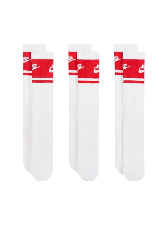 Nike kojinės Everyday Elevated Crew 3 poros baltos/raudonos IM7949 900 Nike kojinės Everyday Elevated Crew 3 poros baltos/raudonos IM7949 900