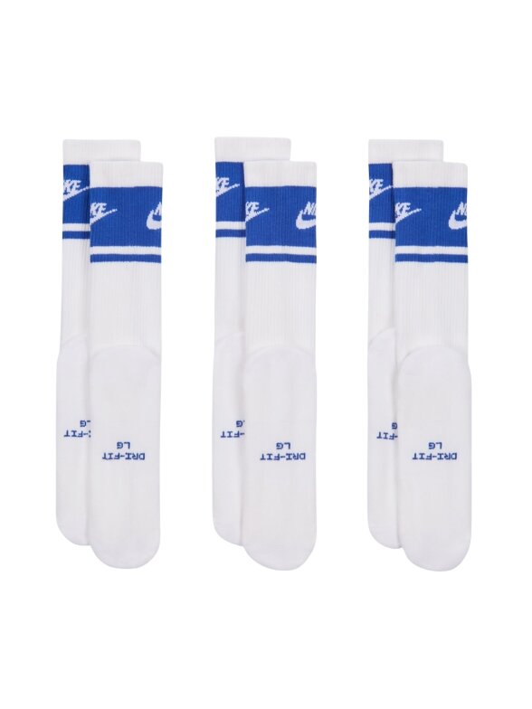 Nike kojinės Everyday Elevated Crew 3 poros baltos/mėlynos IM7949 904 2 Nike kojinės Everyday Elevated Crew 3 poros baltos/mėlynos IM7949 904 2