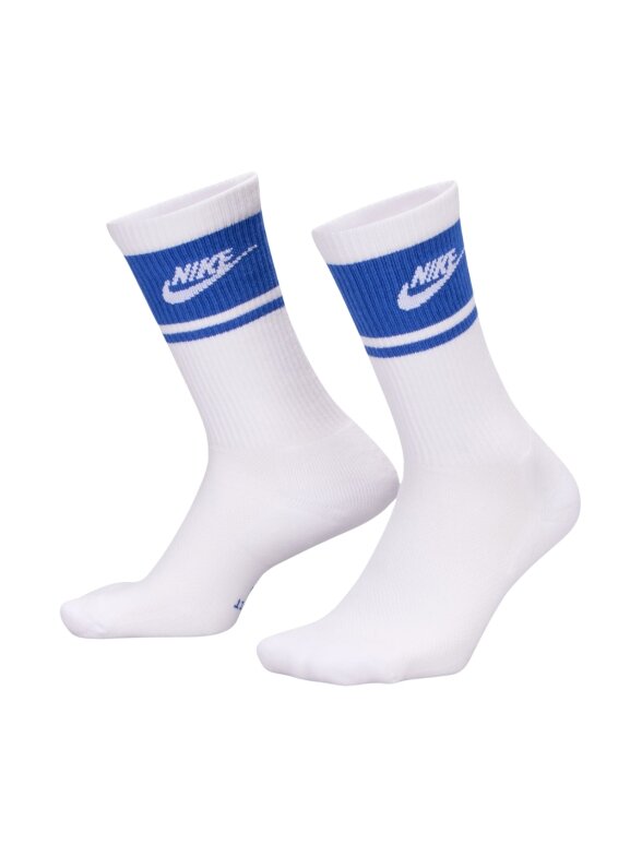 Nike kojinės Everyday Elevated Crew 3 poros baltos/mėlynos IM7949 904 1 Nike kojinės Everyday Elevated Crew 3 poros baltos/mėlynos IM7949 904 1
