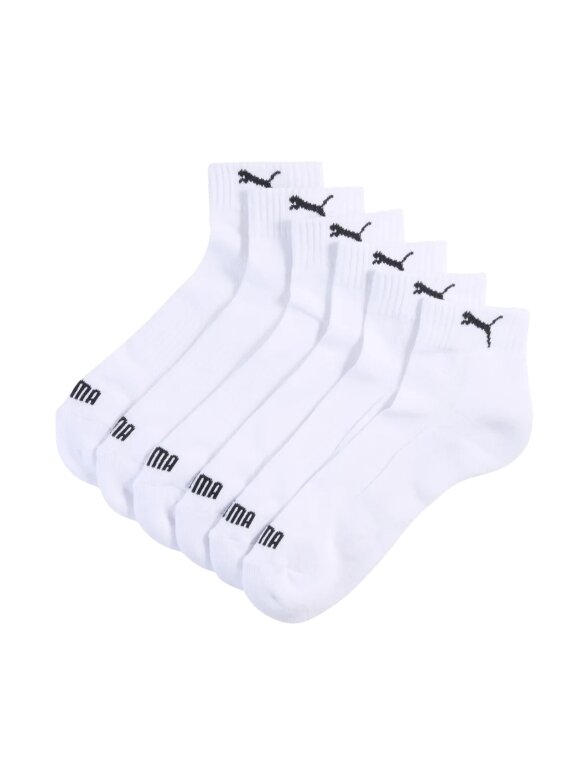 Puma Cushioned Quarter kojinės 3 pakuotės baltos 938581 02