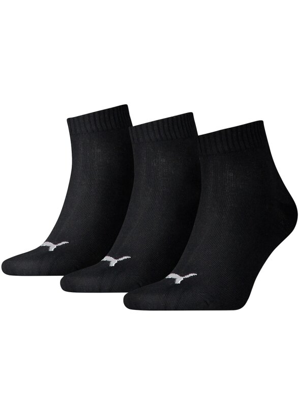 Puma Unisex Quarter Plain 3P kojinės juodos 906978 32/2710800012 Puma Unisex Quarter Plain 3P kojinės juodos 906978 32/2710800012