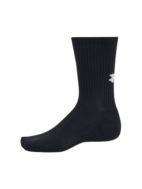 Under Armour TC 3pk Crew kojinės juodos 1386311 001 3 Under Armour TC 3pk Crew kojinės juodos 1386311 001 3