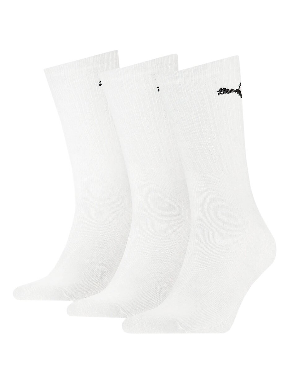 Puma Sport Crew Lengvos kojinės 3 poros baltos 907940 02