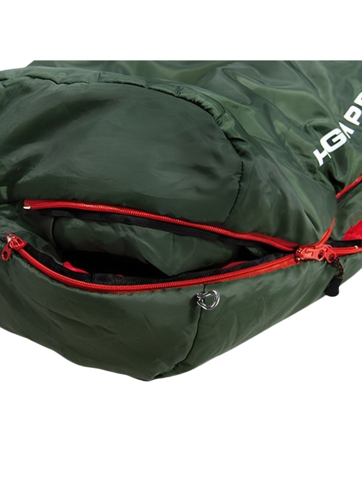 High Peak Black Arrow Eco miegmaišis 220x80x50 cm žaliai raudona 23230 2
