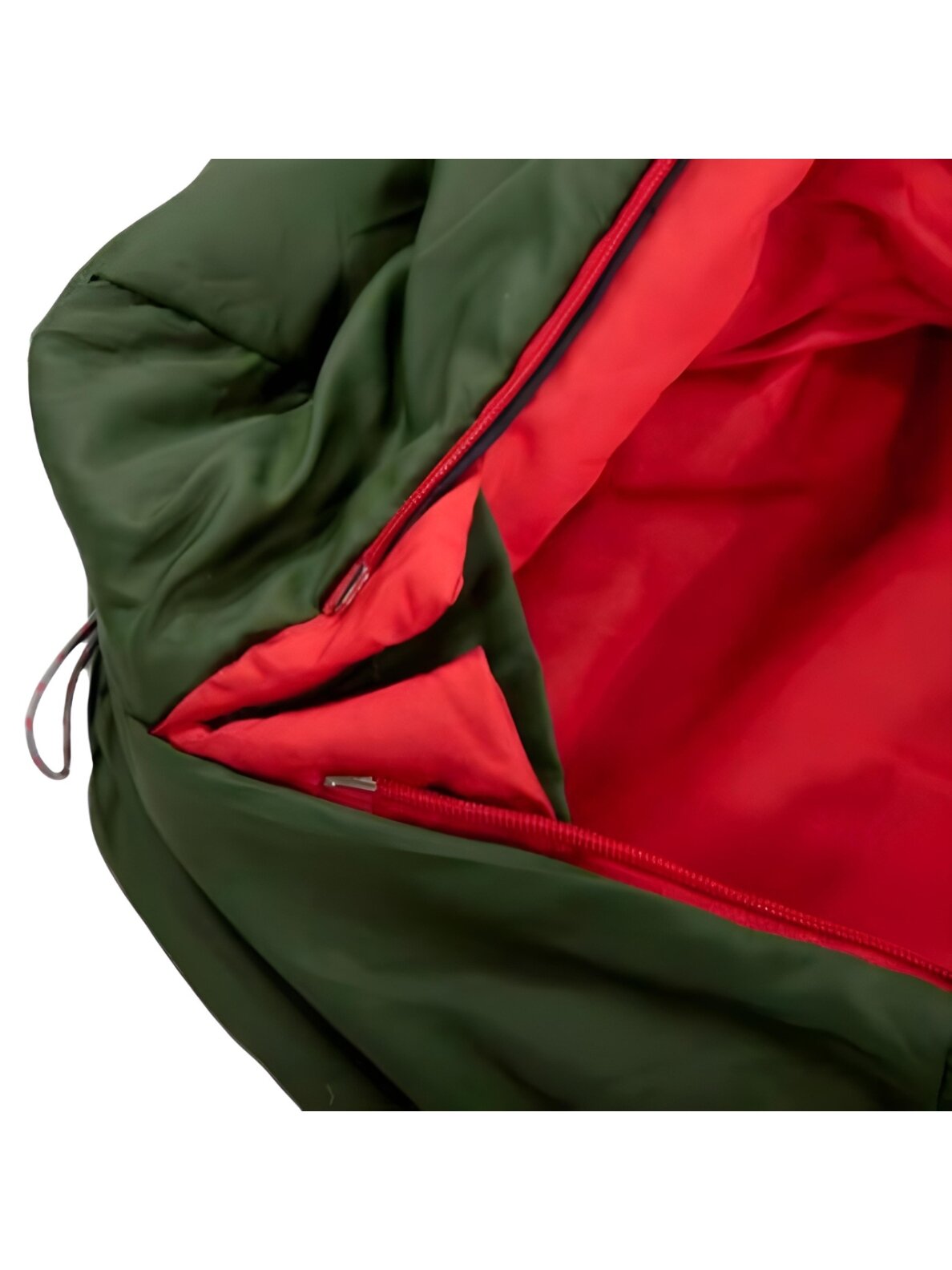 Miegmaišis High Peak Pak 600 Eco 210x75x50 cm žalio-raudona 23247 3 Miegmaišis High Peak Pak 600 Eco 210x75x50 cm žalio-raudona 23247 3
