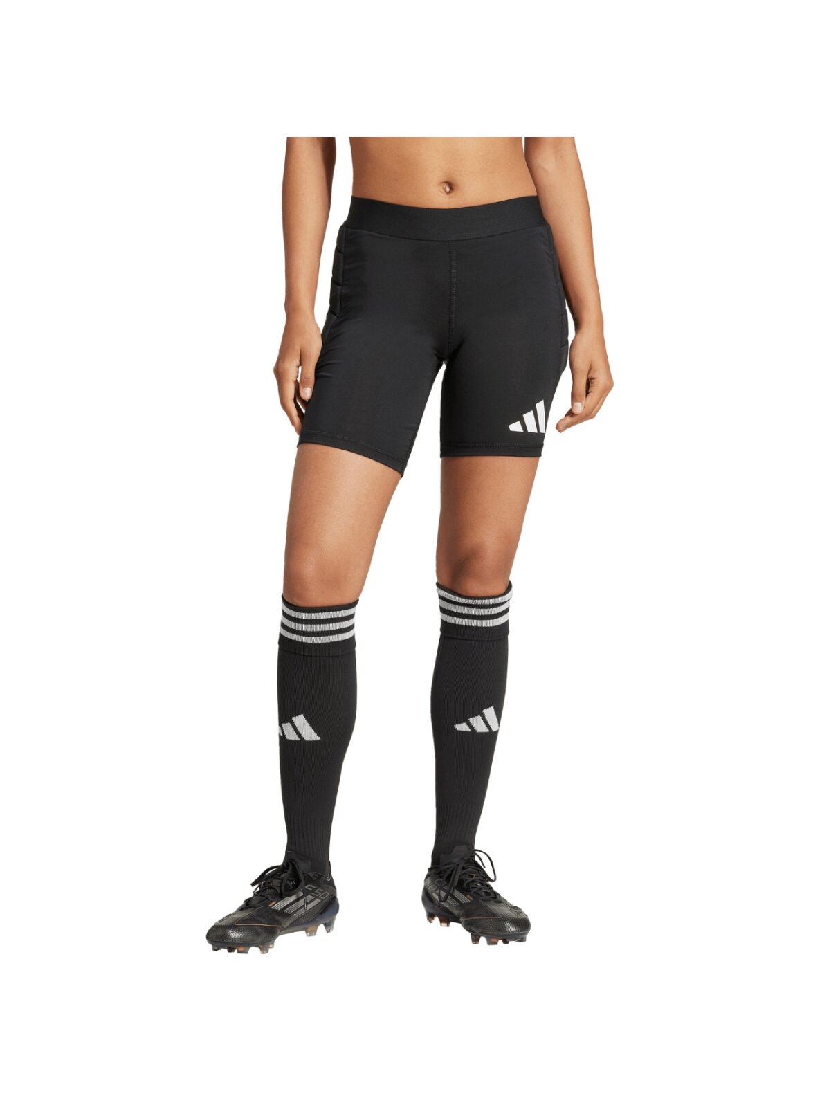 adidas Squadra 25 Padded moterims šortai su paminkštinimu juodi JJ1943