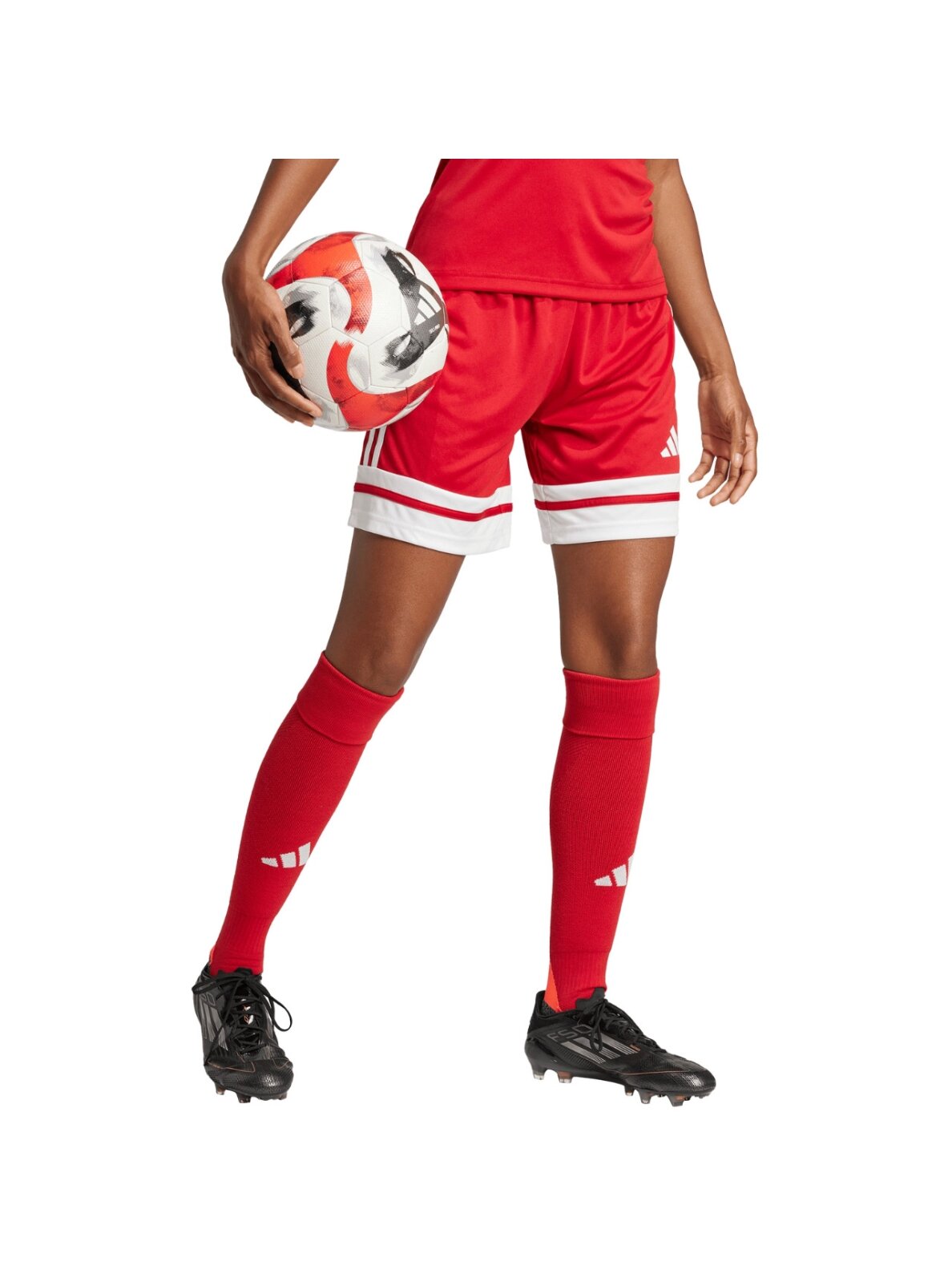 Adidas Squadra 25 moterų šortai raudoni JJ0011 Adidas Squadra 25 moterų šortai raudoni JJ0011