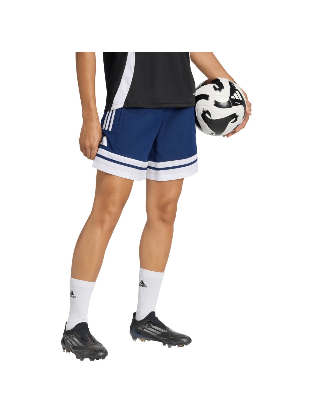 Adidas Squadra 25 Downtime trumpikės moterims tamsiai mėlynos JD3012 3 Adidas Squadra 25 Downtime trumpikės moterims tamsiai mėlynos JD3012 3