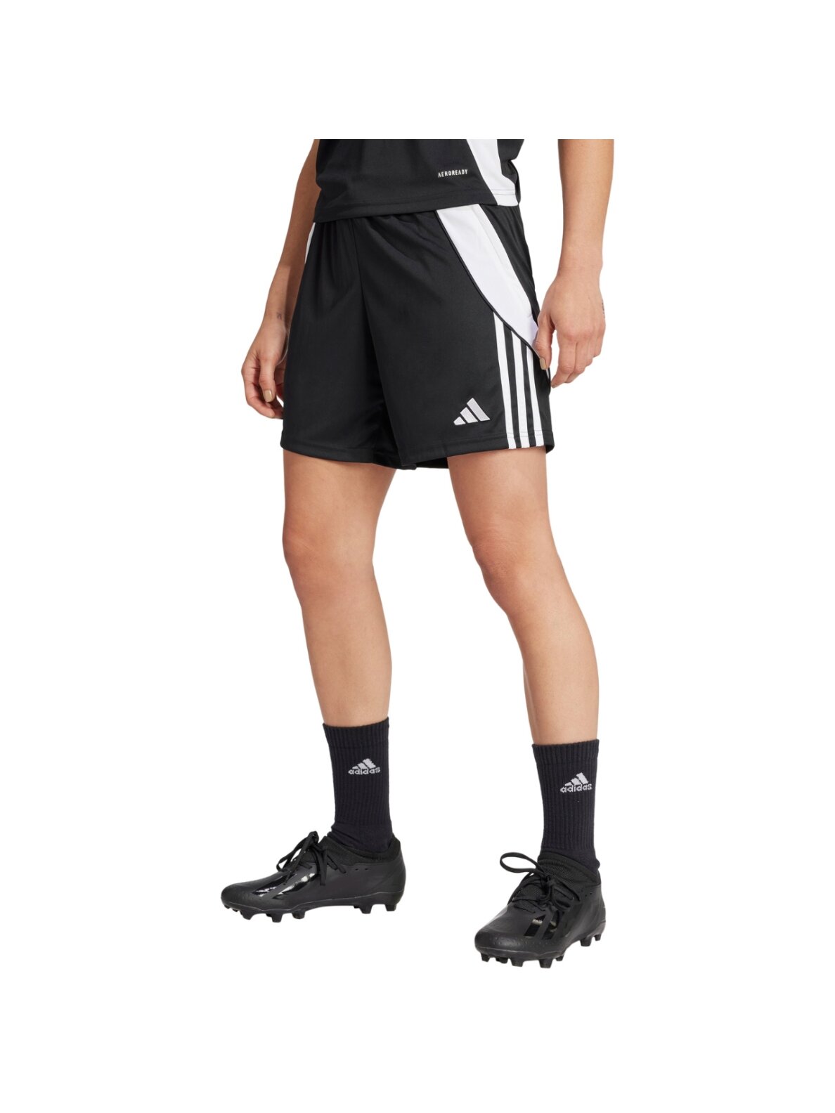 Adidas Tiro 24 Training moteriški šortai juodos ir baltos spalvos IJ7665