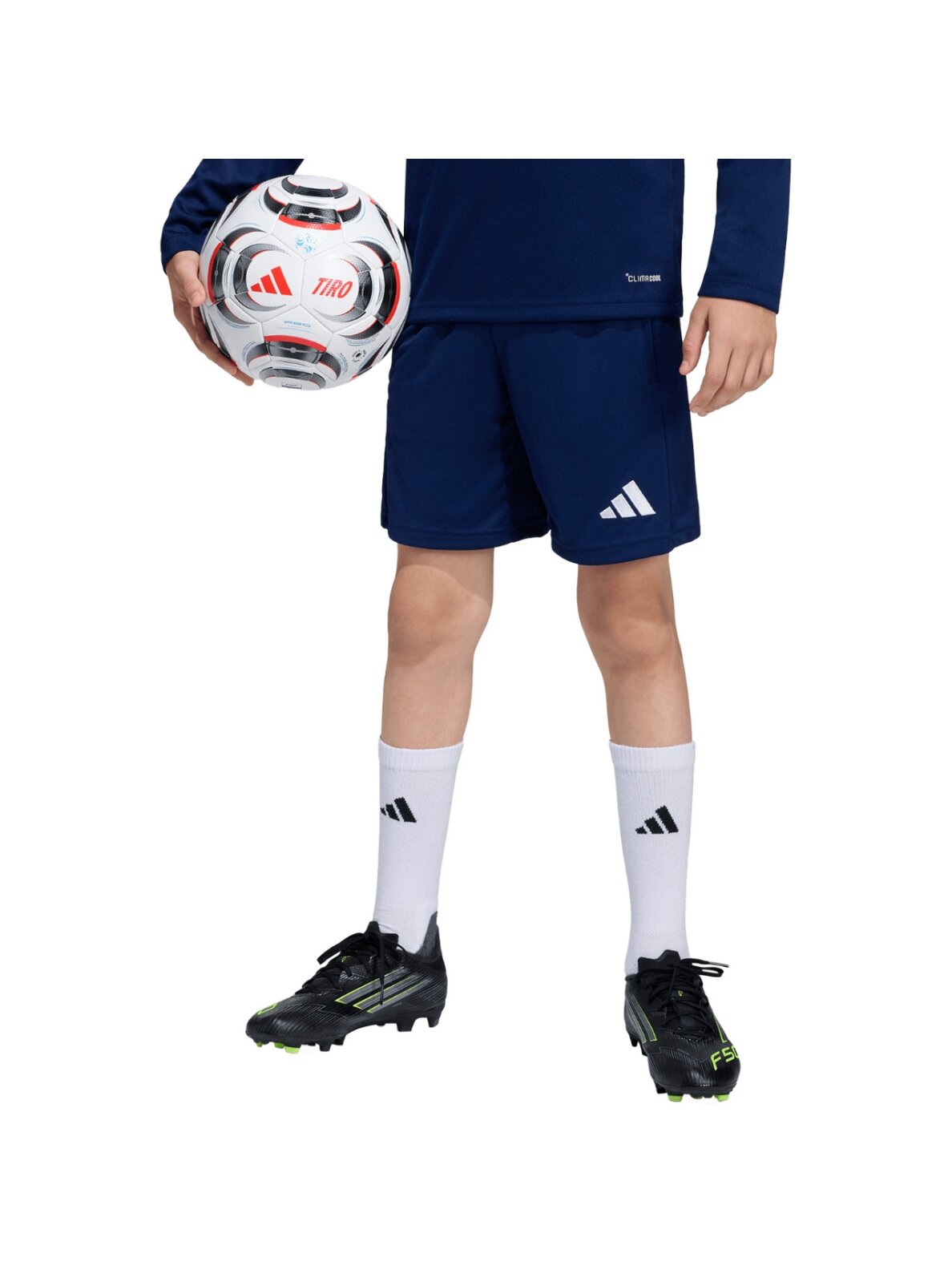 Adidas Entrada 26 šortai vaikams tamsiai mėlyni JZ9130 Adidas Entrada 26 šortai vaikams tamsiai mėlyni JZ9130