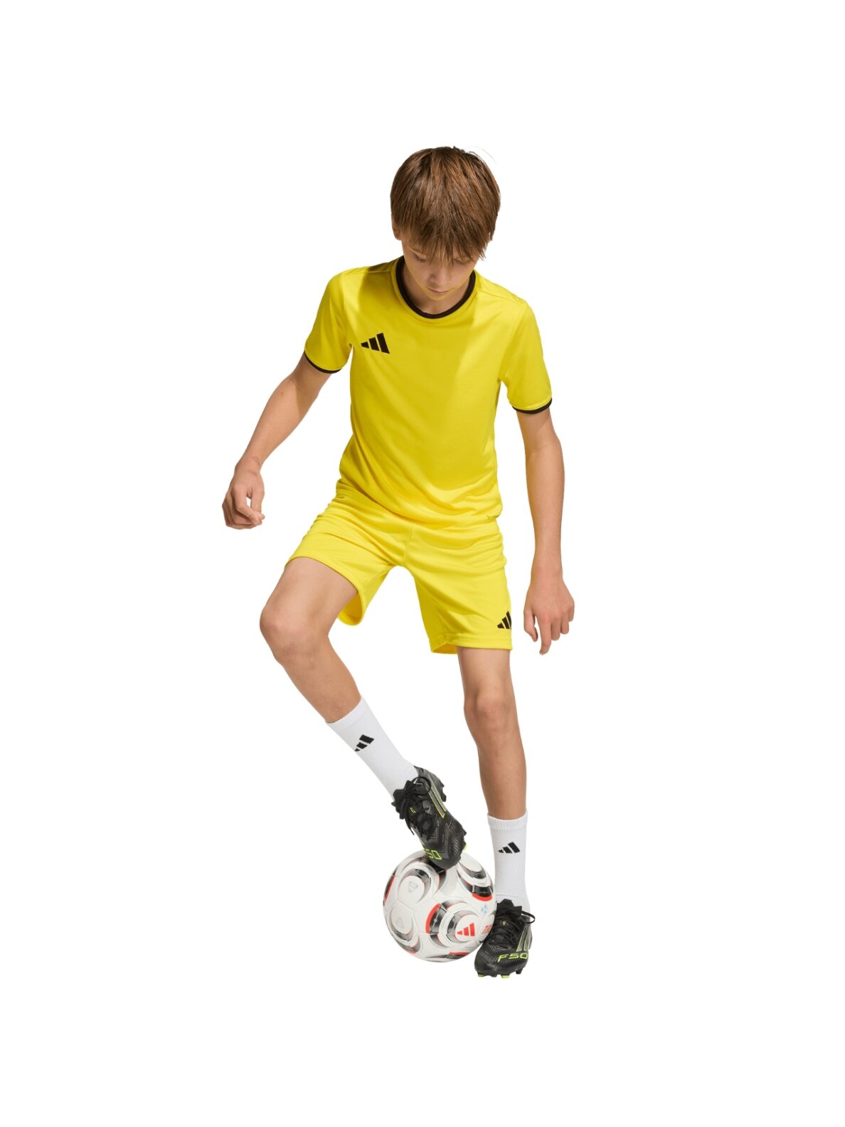 Adidas Entrada 26 šortai vaikams geltoni JZ6525 5