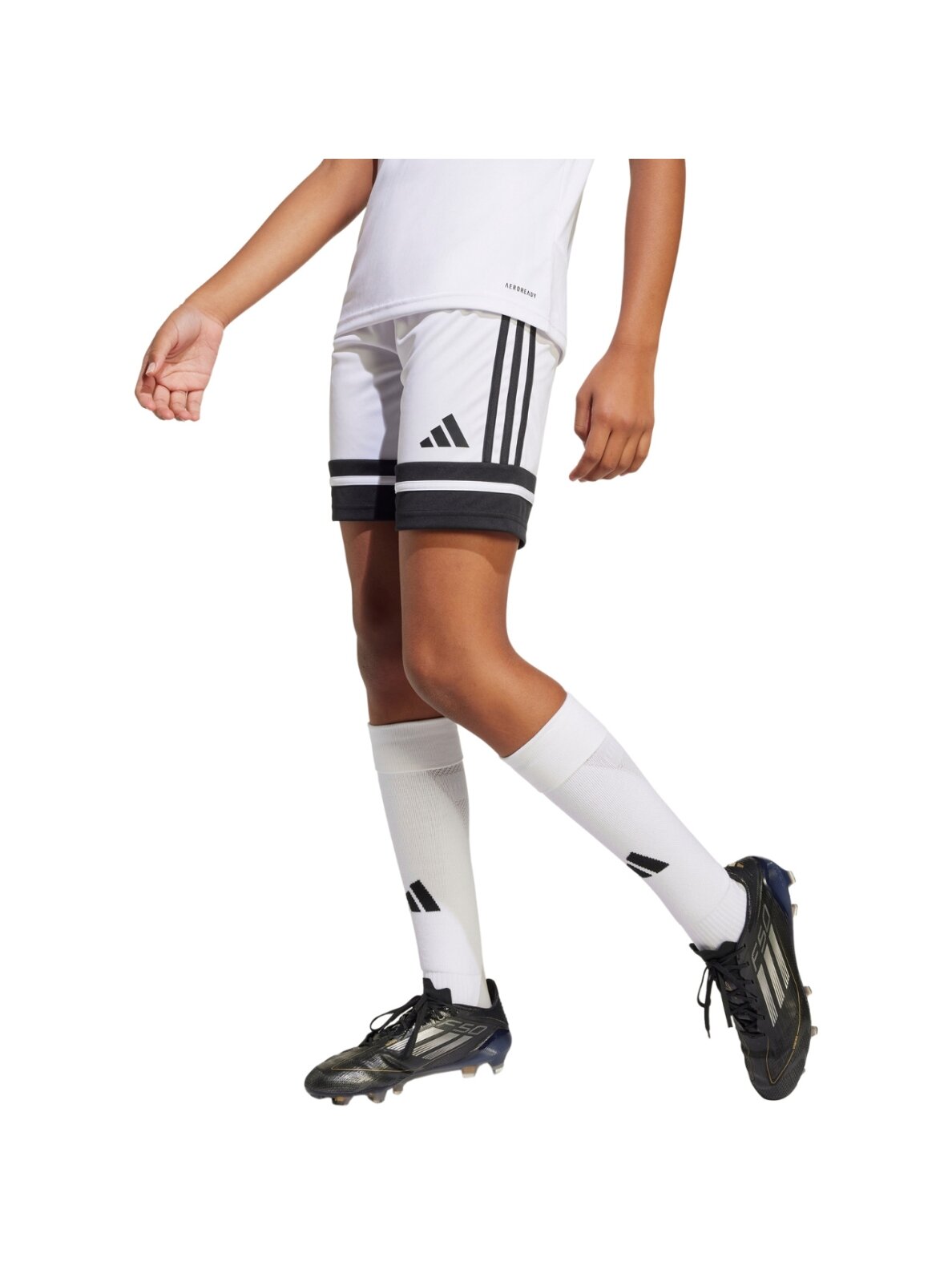 Adidas Squadra 25 šortai vaikams balti JJ2422