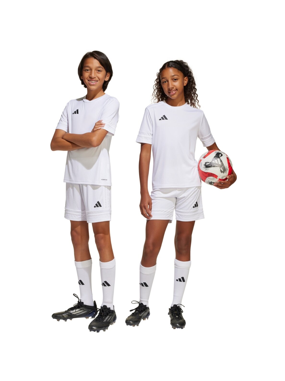 Adidas Squadra 25 šortai vaikams balti JJ2423