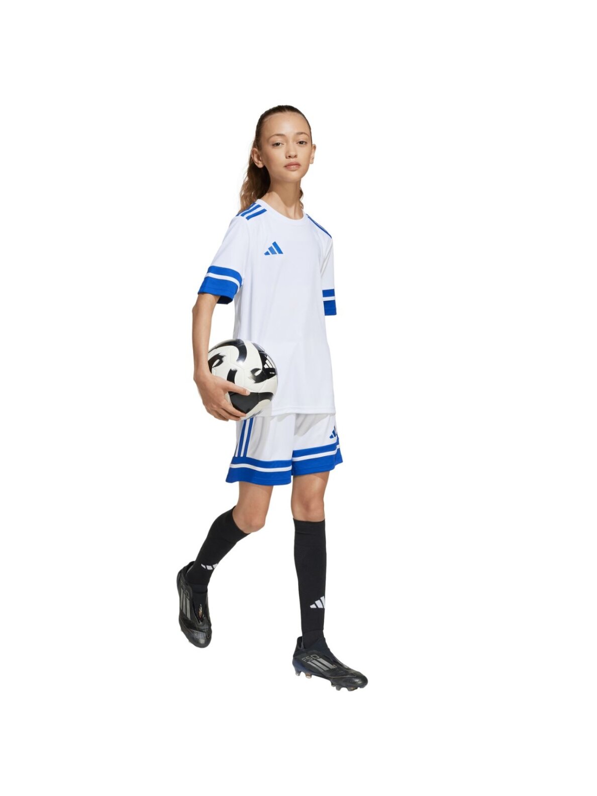adidas Squadra 25 šortai vaikams balti-mėlyni JJ2425 3 adidas Squadra 25 šortai vaikams balti-mėlyni JJ2425 3