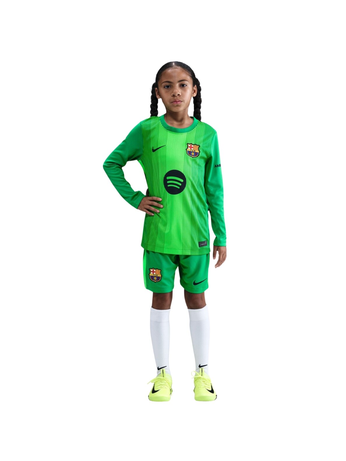 Nike FC Barcelona 2025/26 Stadium Goalkeeper šortai vaikams žali HQ0475 310 3 Nike FC Barcelona 2025/26 Stadium Goalkeeper šortai vaikams žali HQ0475 310 3