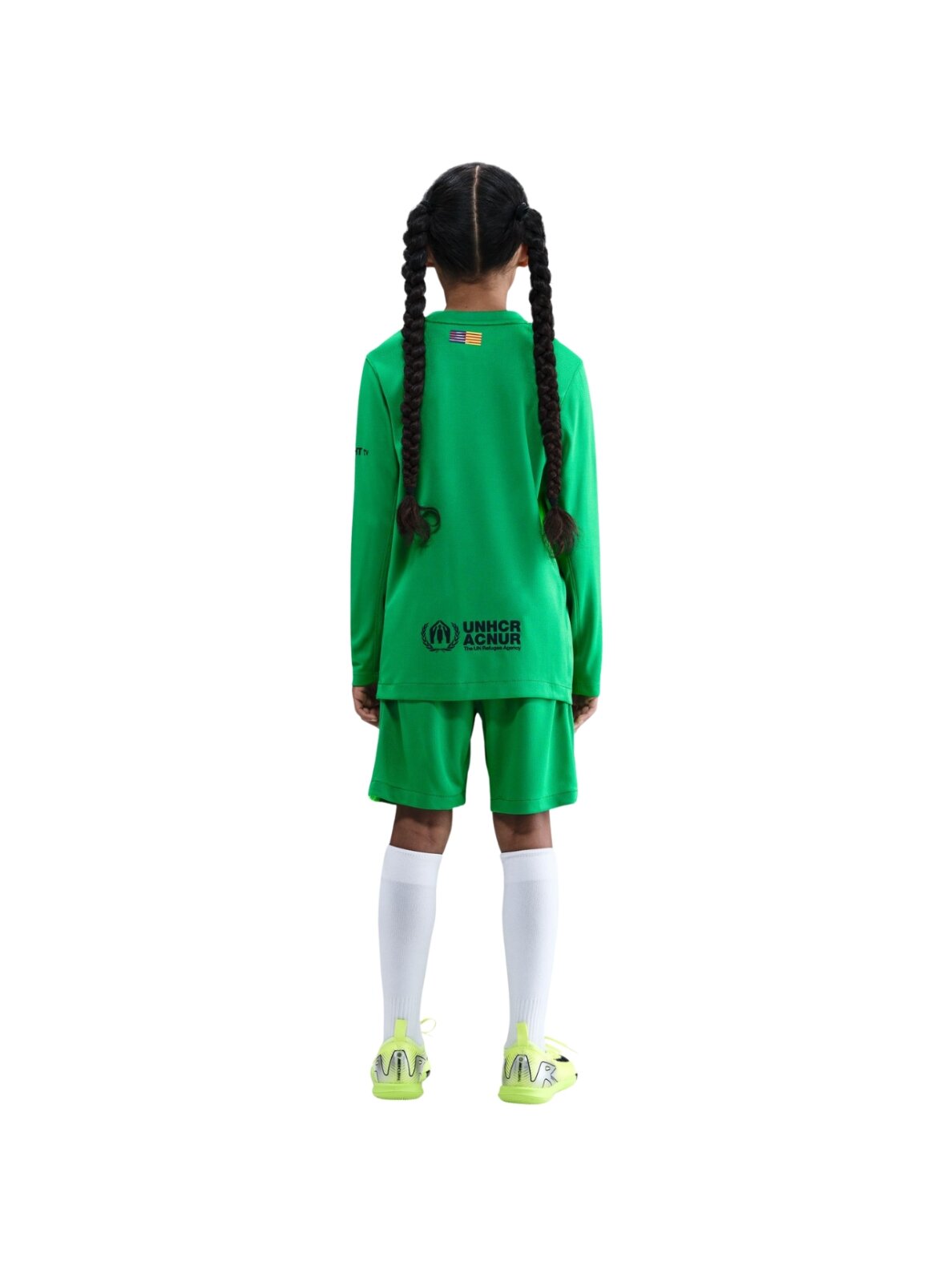 Nike FC Barcelona 2025/26 Stadium Goalkeeper šortai vaikams žali HQ0475 310 4 Nike FC Barcelona 2025/26 Stadium Goalkeeper šortai vaikams žali HQ0475 310 4