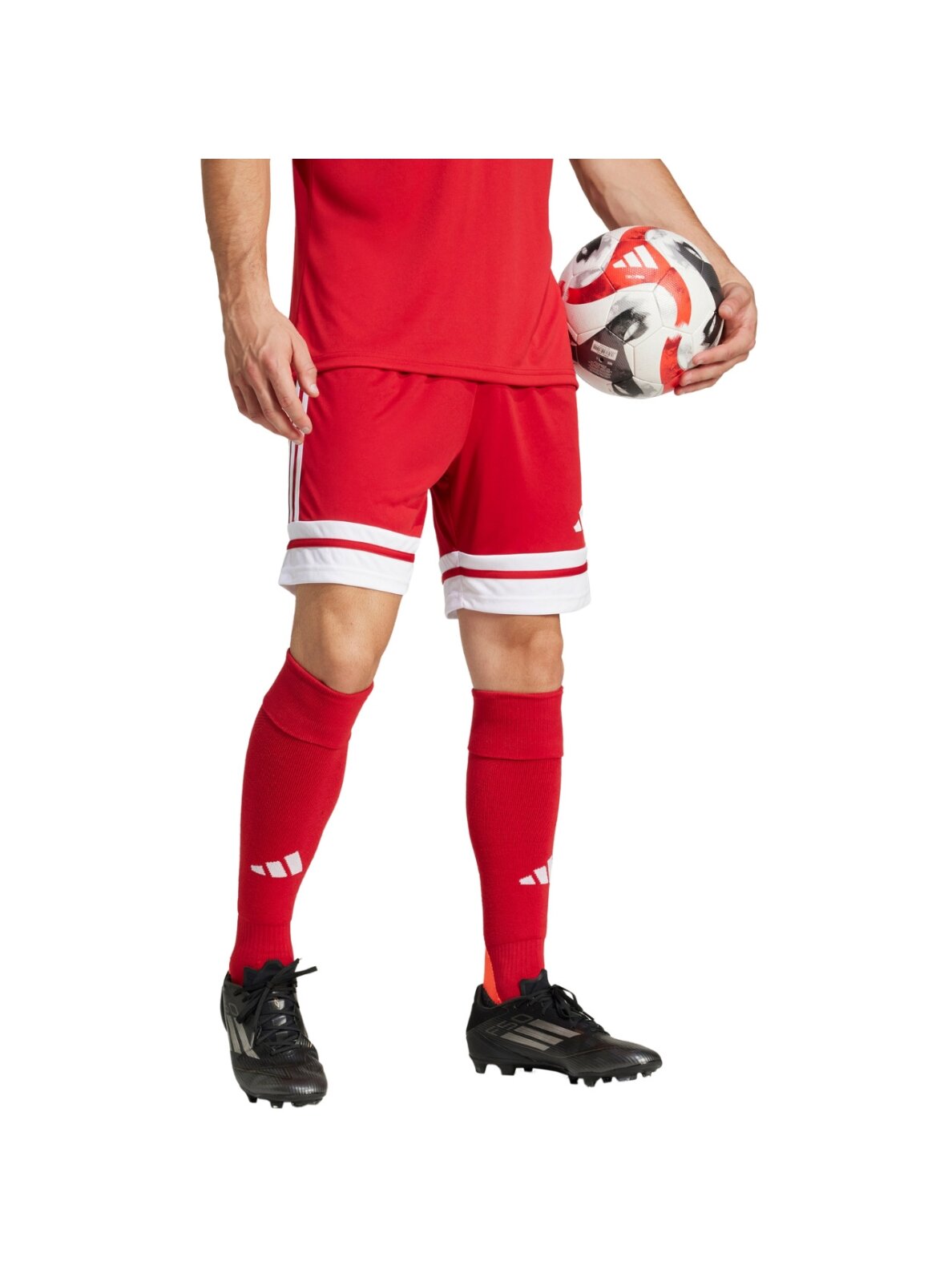 Adidas Squadra 25 vyriški šortai raudoni JE7745
