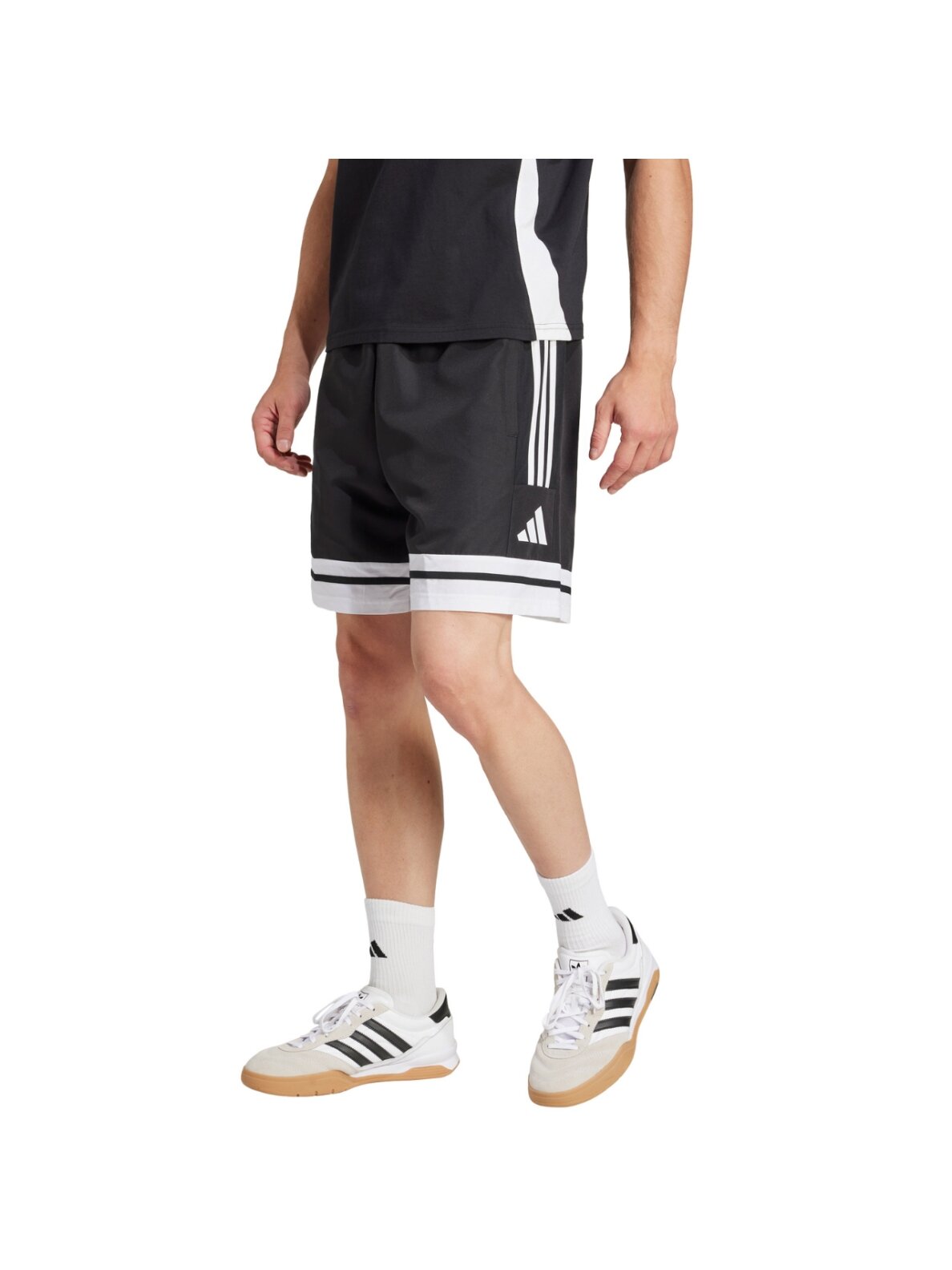 adidas Squadra 25 Downtime trumpikės vyrams juodos JD9274 adidas Squadra 25 Downtime trumpikės vyrams juodos JD9274
