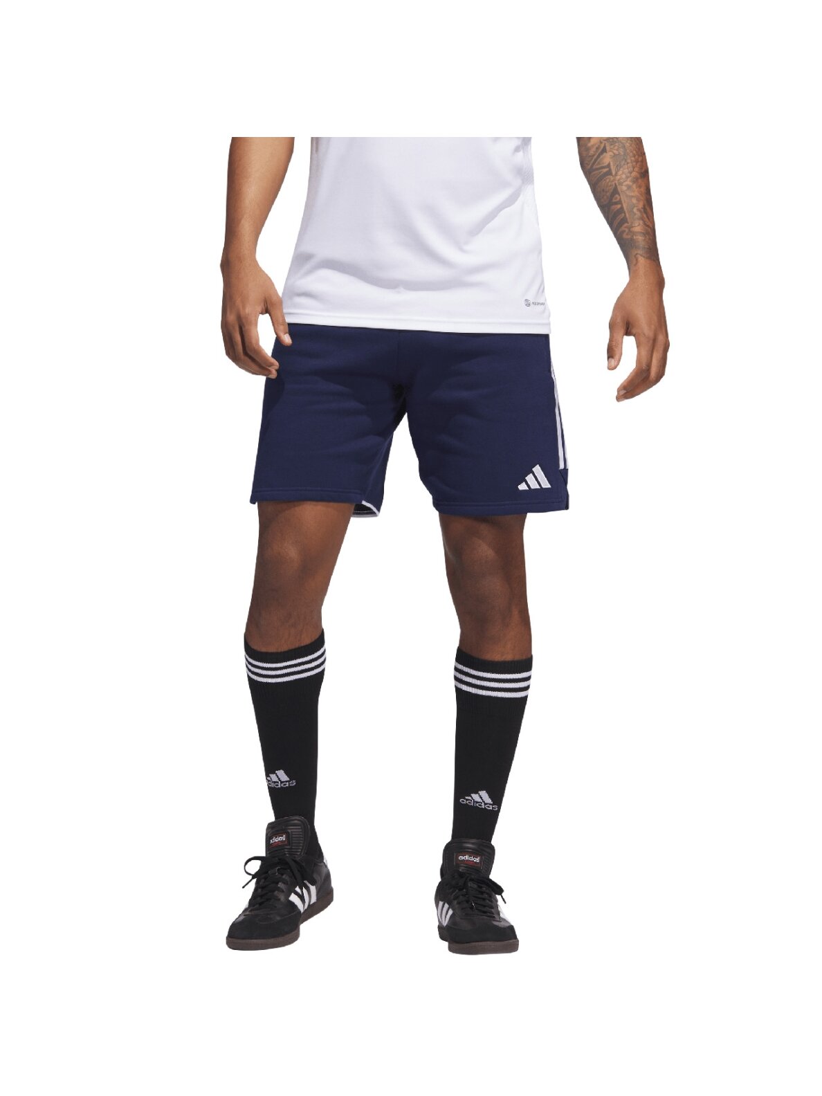 Adidas Tiro 23 League Sweat vyriški šortai, tamsiai mėlyni HS3594 Adidas Tiro 23 League Sweat vyriški šortai, tamsiai mėlyni HS3594