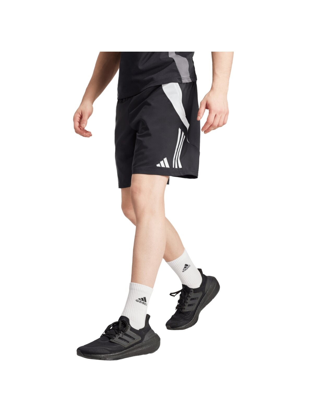 Adidas Tiro 24 vyriški šortai juodi IR9376 Adidas Tiro 24 vyriški šortai juodi IR9376