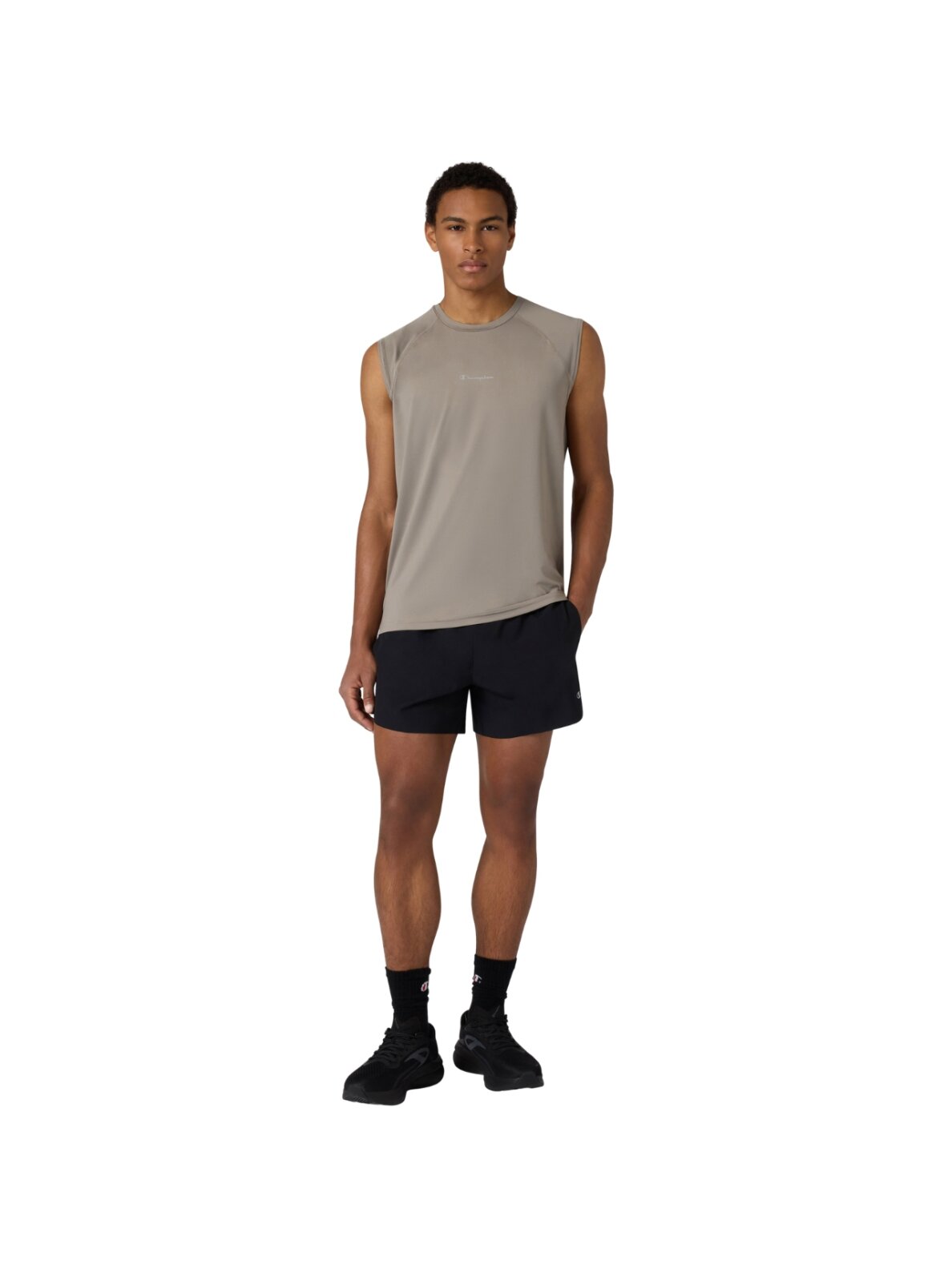 Champion Shorts vyriški šortai juodi 222026 KK001 4 Champion Shorts vyriški šortai juodi 222026 KK001 4