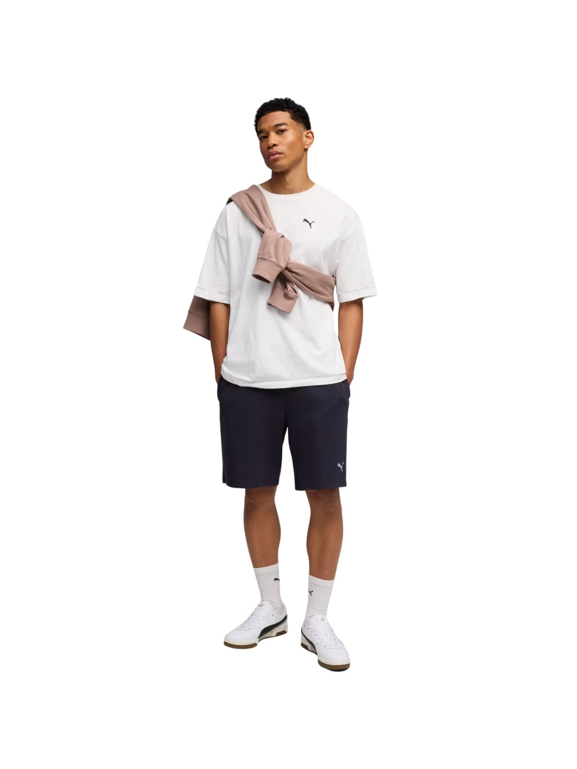 Puma ESS Elevated Relaxed vyriški šortai tamsiai mėlyni 692021 16 4 Puma ESS Elevated Relaxed vyriški šortai tamsiai mėlyni 692021 16 4