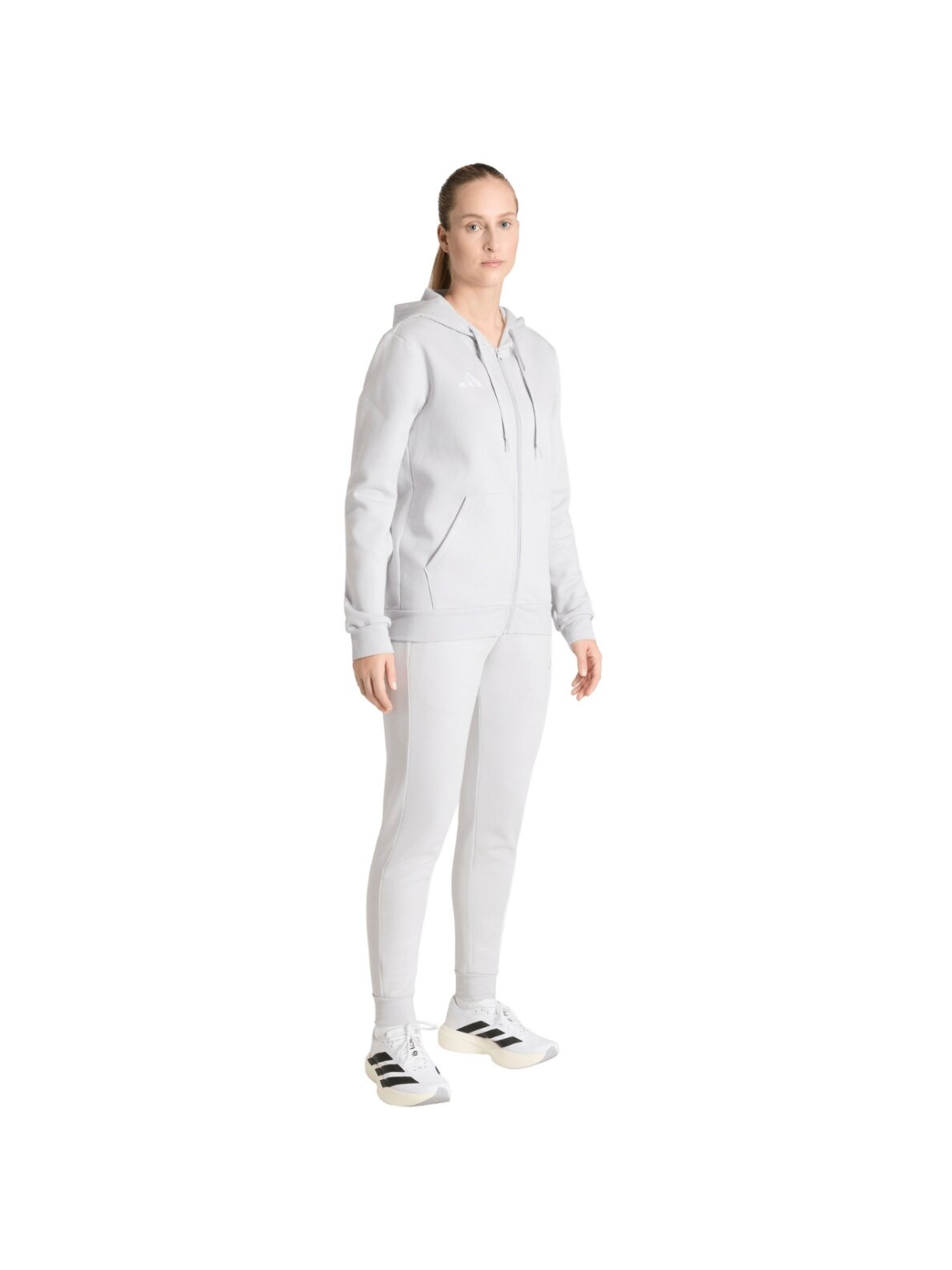 Adidas Entrada 26 Sweat Pant sportinės kelnės moterims pilkos 5