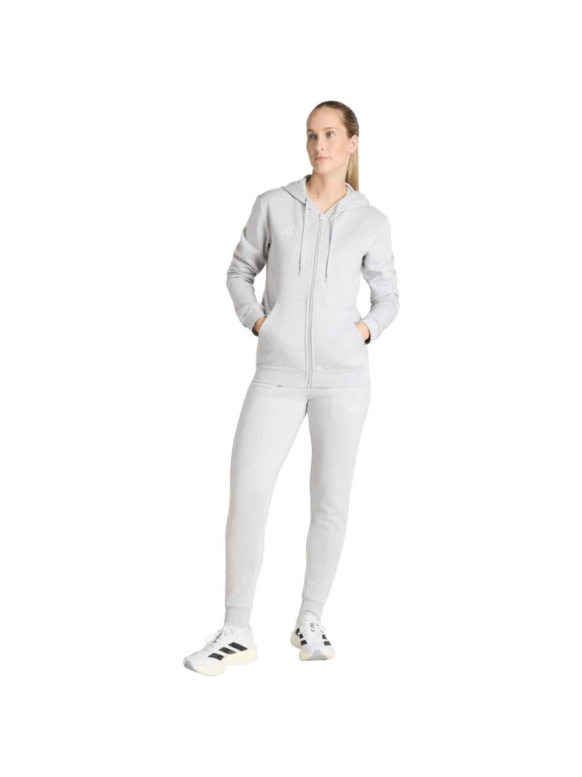 Adidas Entrada 26 Sweat Pant sportinės kelnės moterims pilkos 6