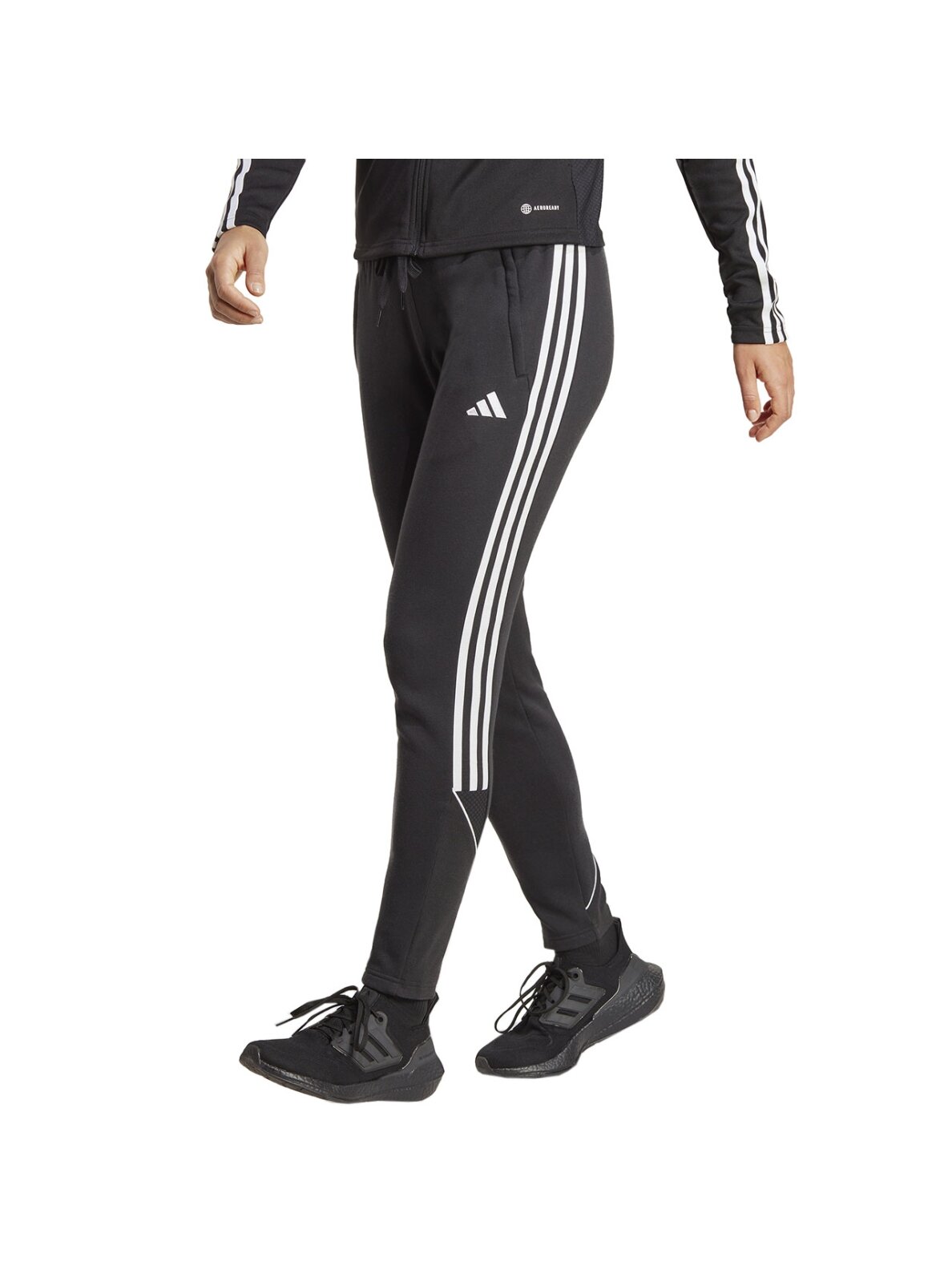 Adidas Tiro 23 League Sweat moteriškos kelnės juodos HS3608 Adidas Tiro 23 League Sweat moteriškos kelnės juodos HS3608
