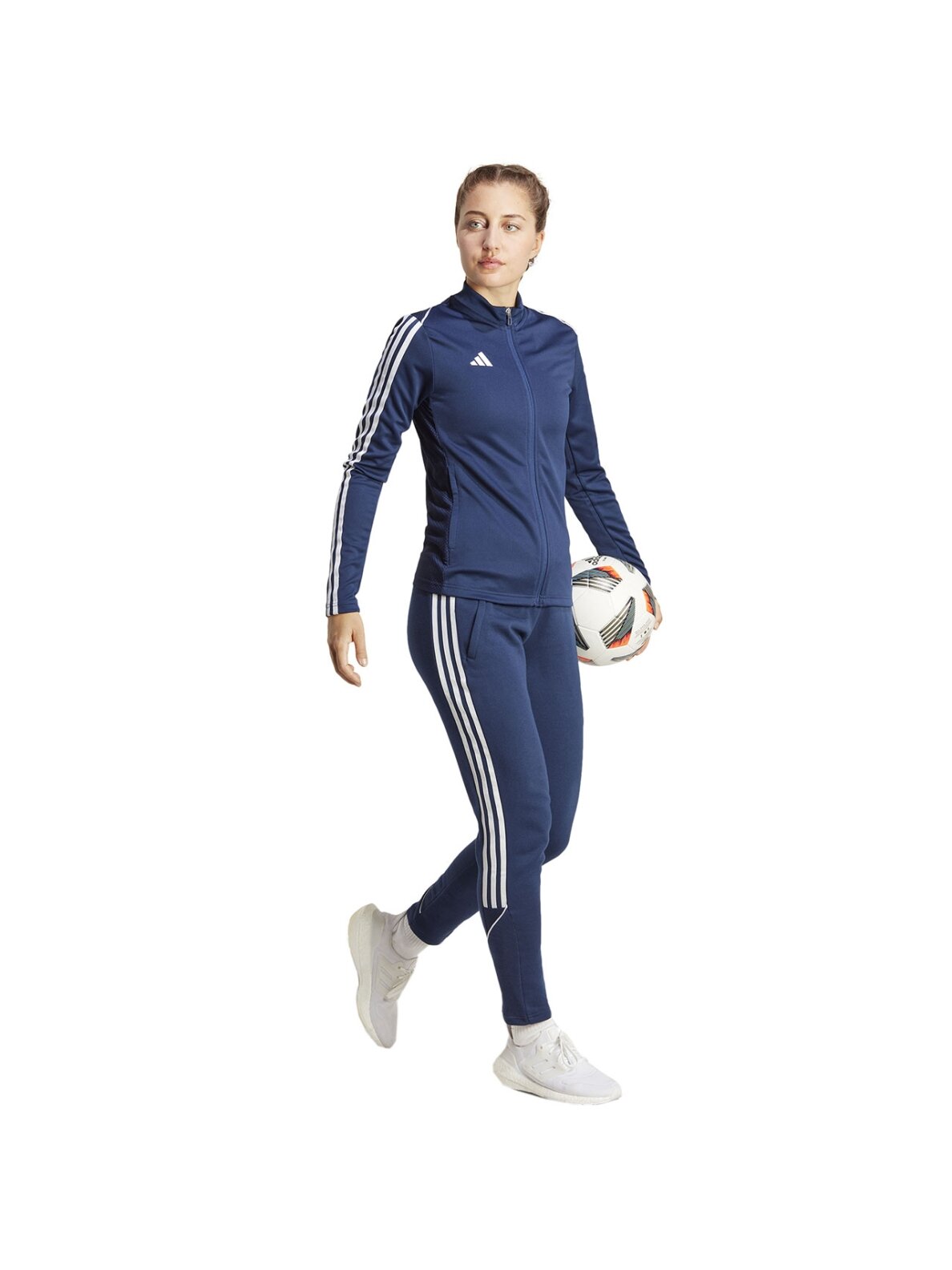 Adidas Tiro 23 League Sweat moteriškos kelnės, tamsiai mėlynos HS3609 3 Adidas Tiro 23 League Sweat moteriškos kelnės, tamsiai mėlynos HS3609 3