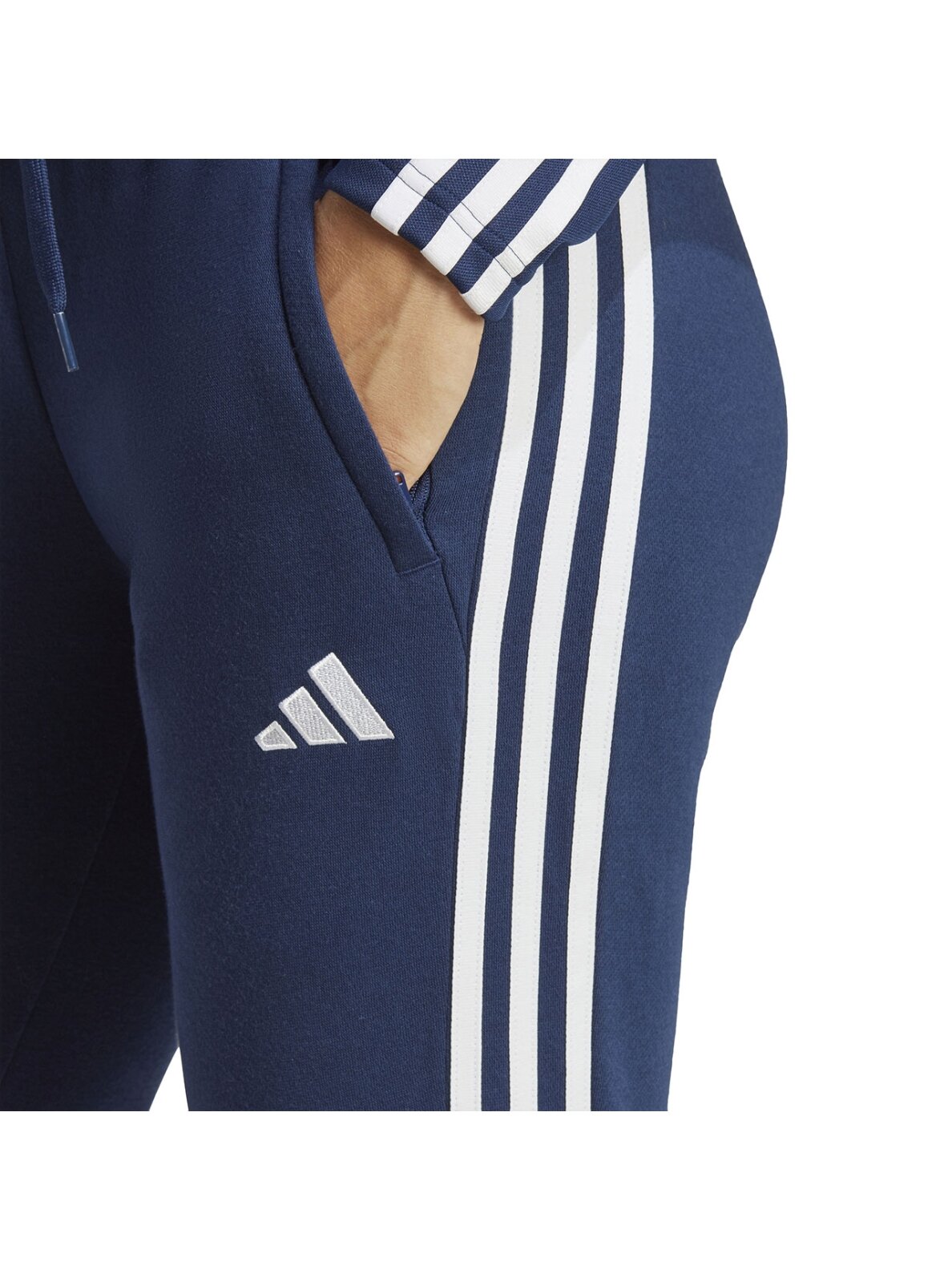 Adidas Tiro 23 League Sweat moteriškos kelnės, tamsiai mėlynos HS3609 4