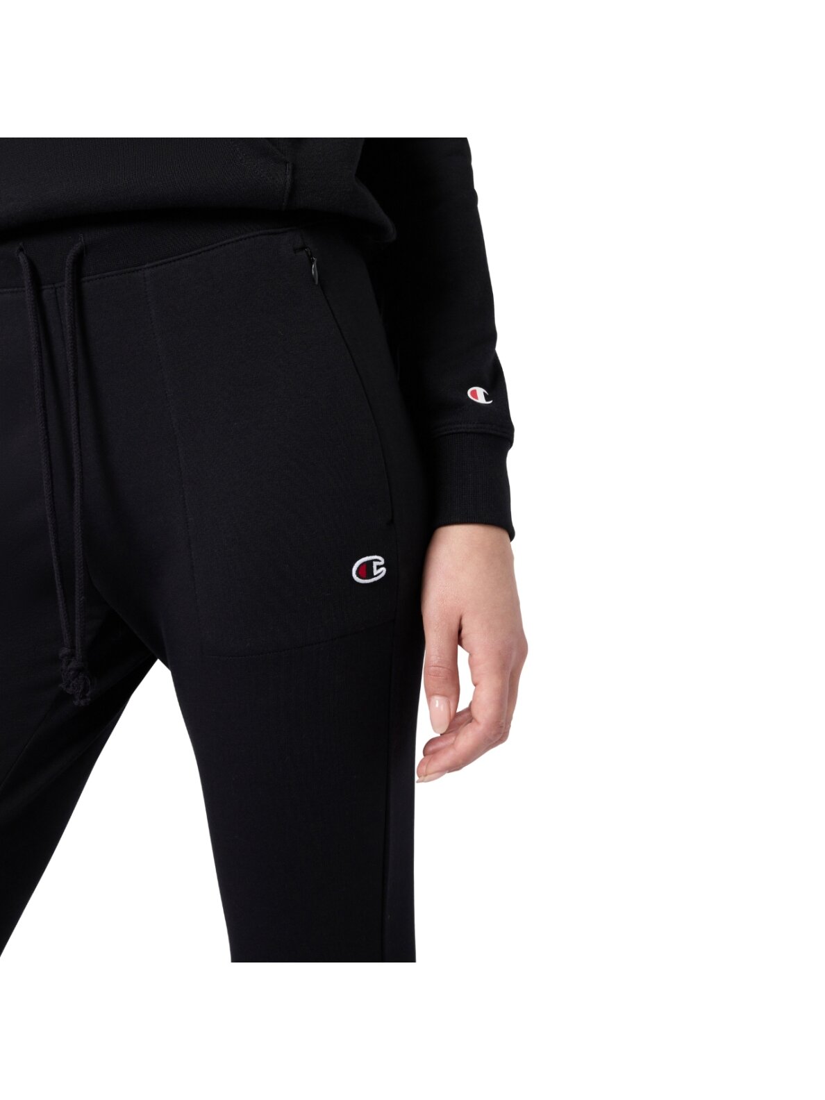 Champion Slim Pants moteriškos kelnės, juodos 118041 KK001 3