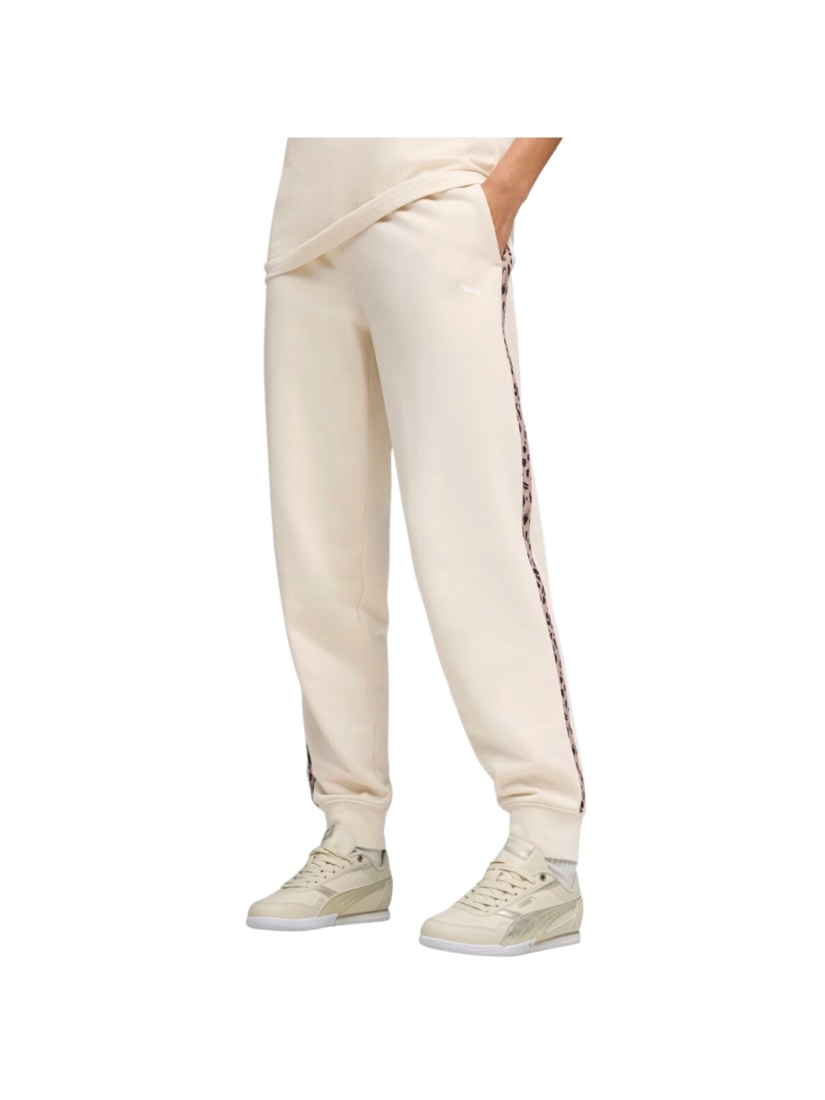Puma ESS Graphic Animal Comfort moteriškos kelnės, smėlinės 692464 87 Puma ESS Graphic Animal Comfort moteriškos kelnės, smėlinės 692464 87