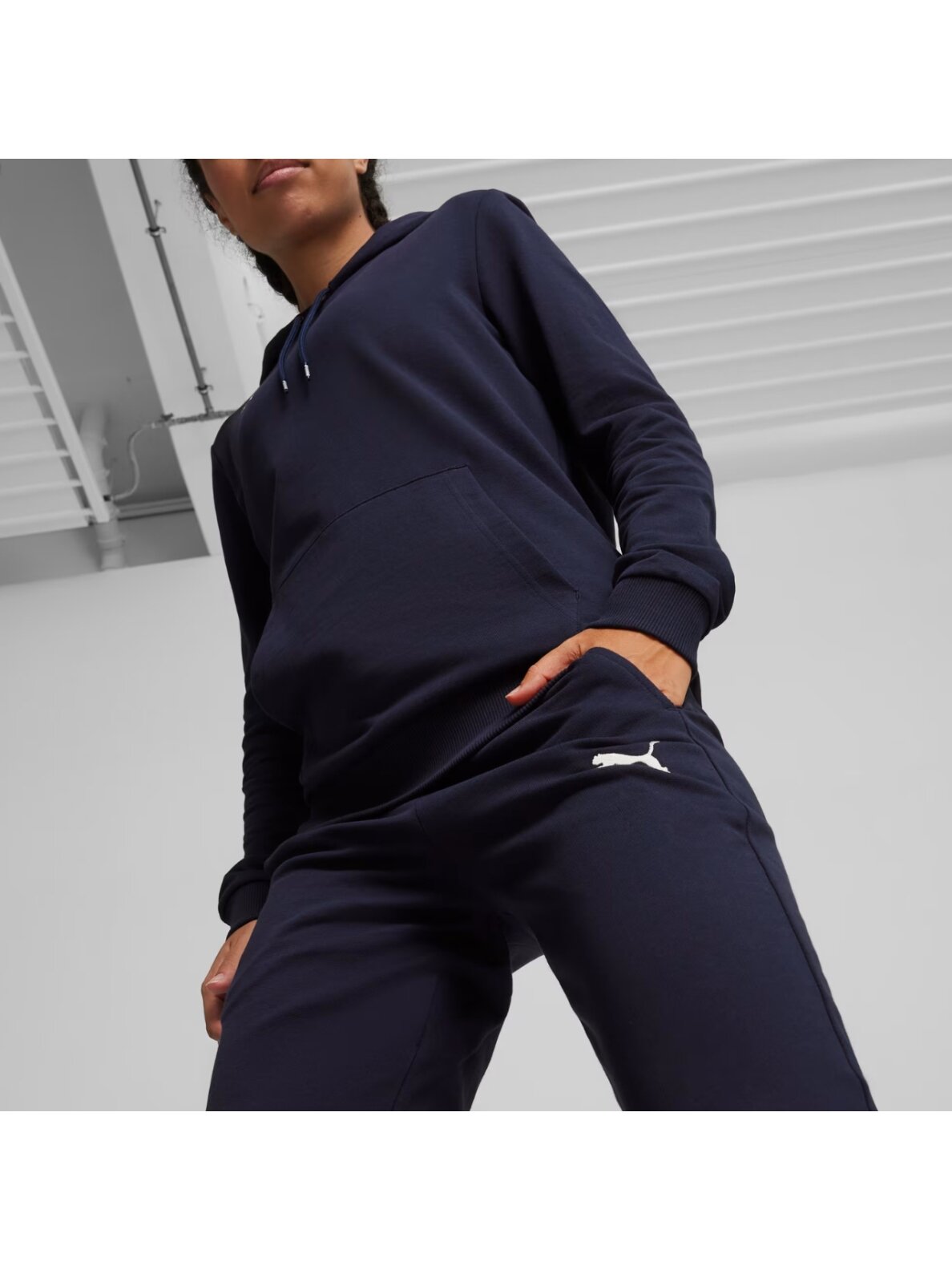 Puma Team Goal Casuals moterims tamsiai mėlynos kelnės 658604 06 4