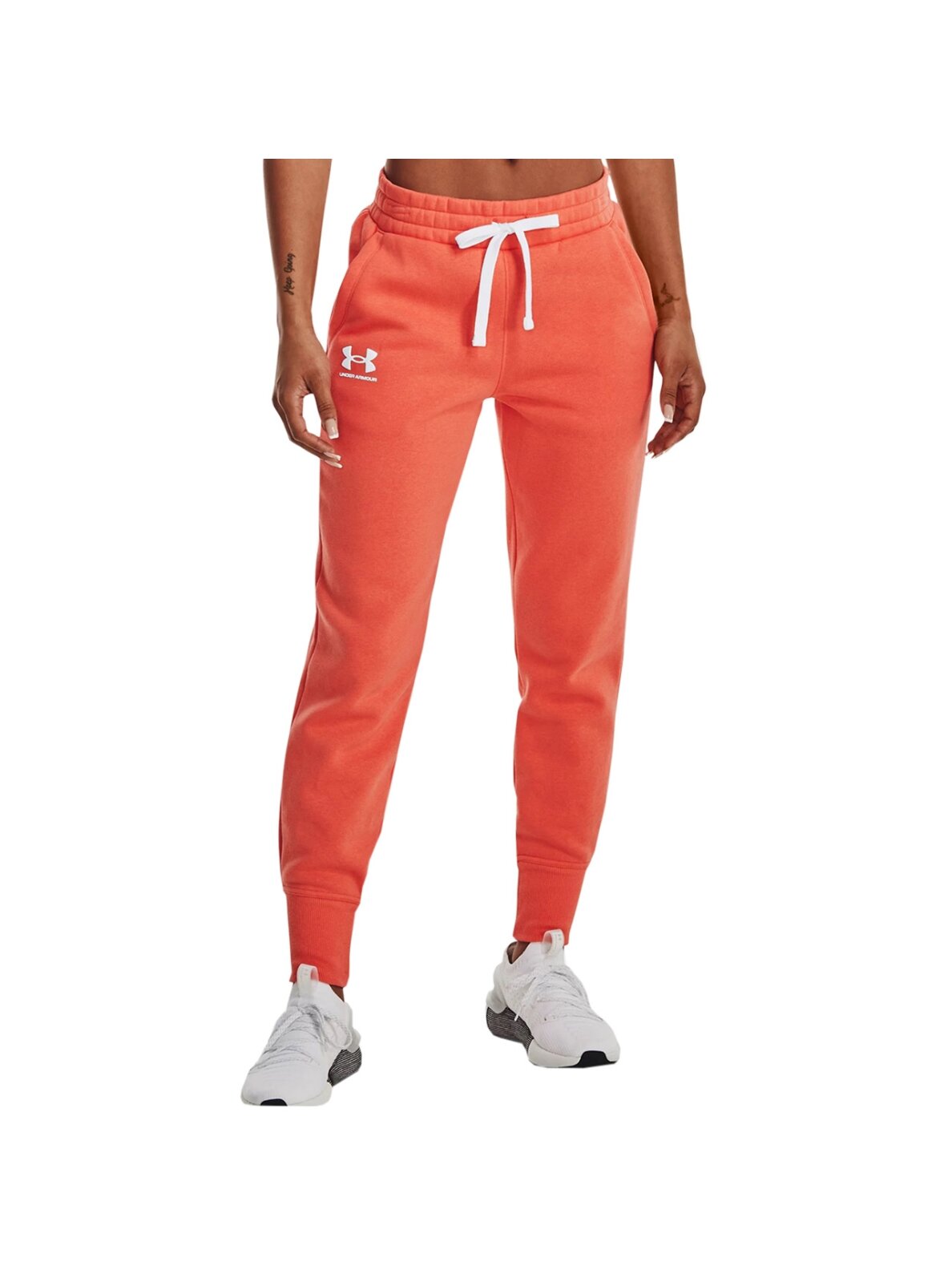 Under Armour Rival Fleece moteriškos oranžinės kelnės 1356416 877 2 Under Armour Rival Fleece moteriškos oranžinės kelnės 1356416 877 2