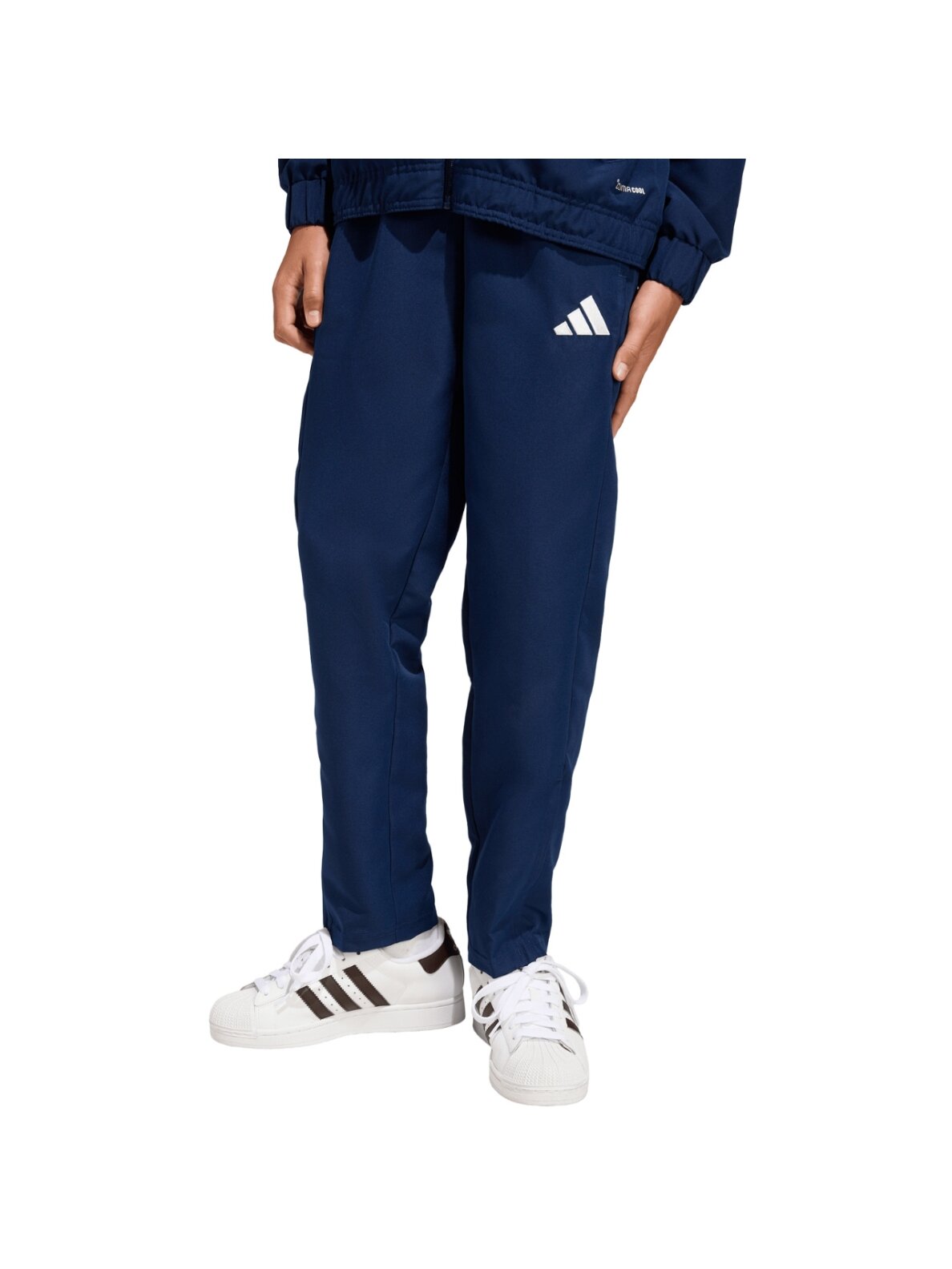 Adidas Entrada 26 Presentation vaikiškos kelnės tamsiai mėlynos JZ9128