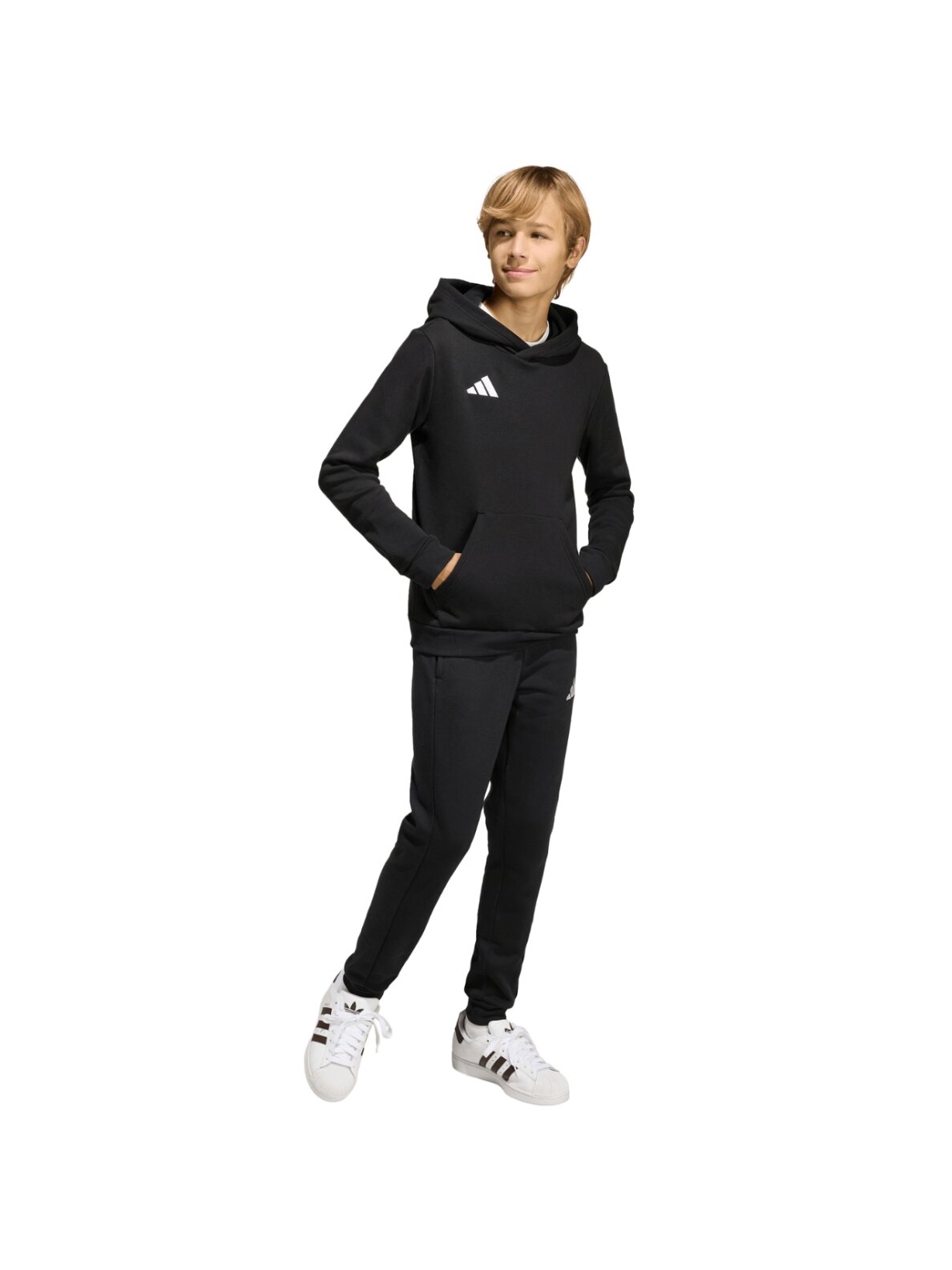 Adidas Entrada 26 sportinės kelnės vaikams juodos JZ9136 5