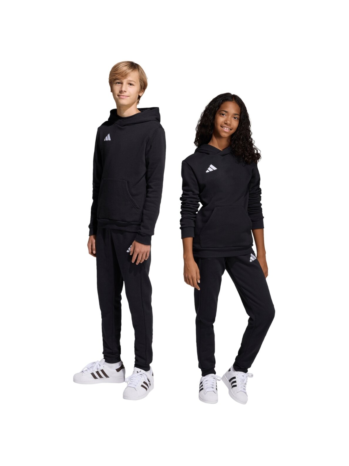 Adidas Entrada 26 sportinės kelnės vaikams juodos JZ9136 6