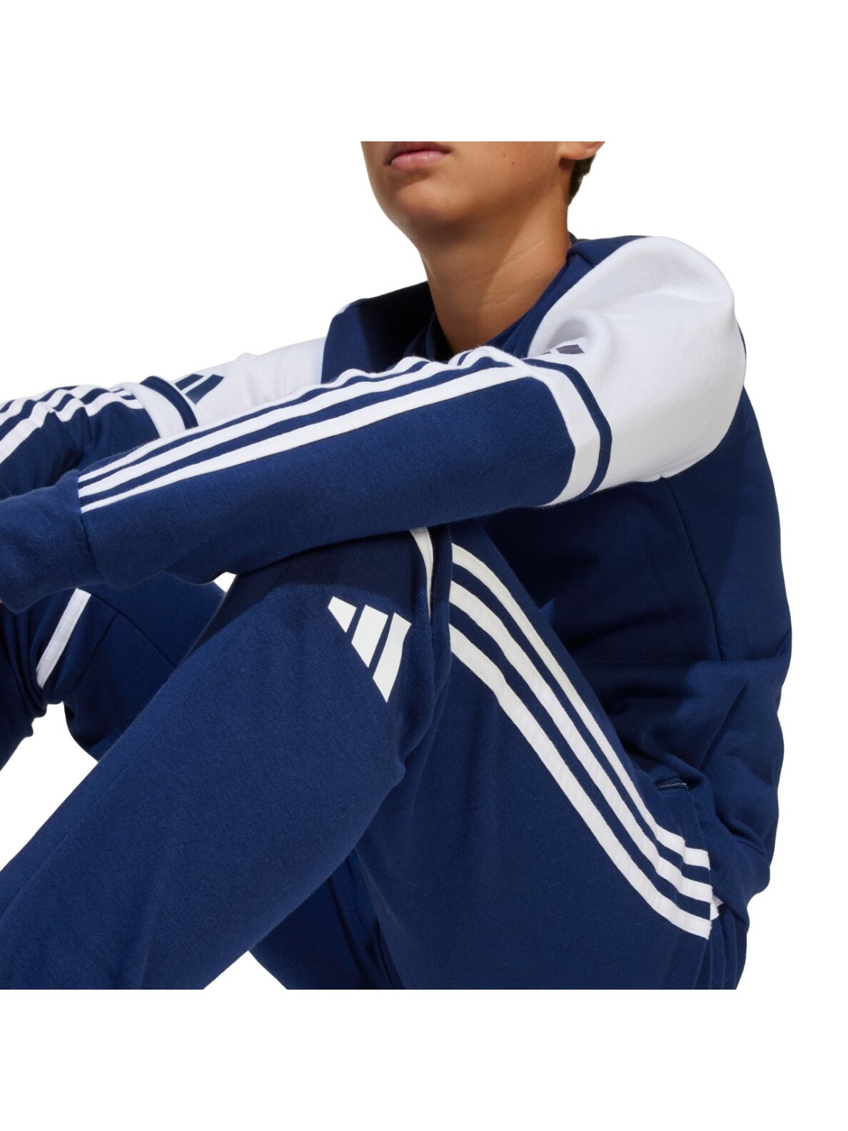 adidas Squadra 25 Sweat sportinės kelnės vaikams tamsiai mėlynos 6