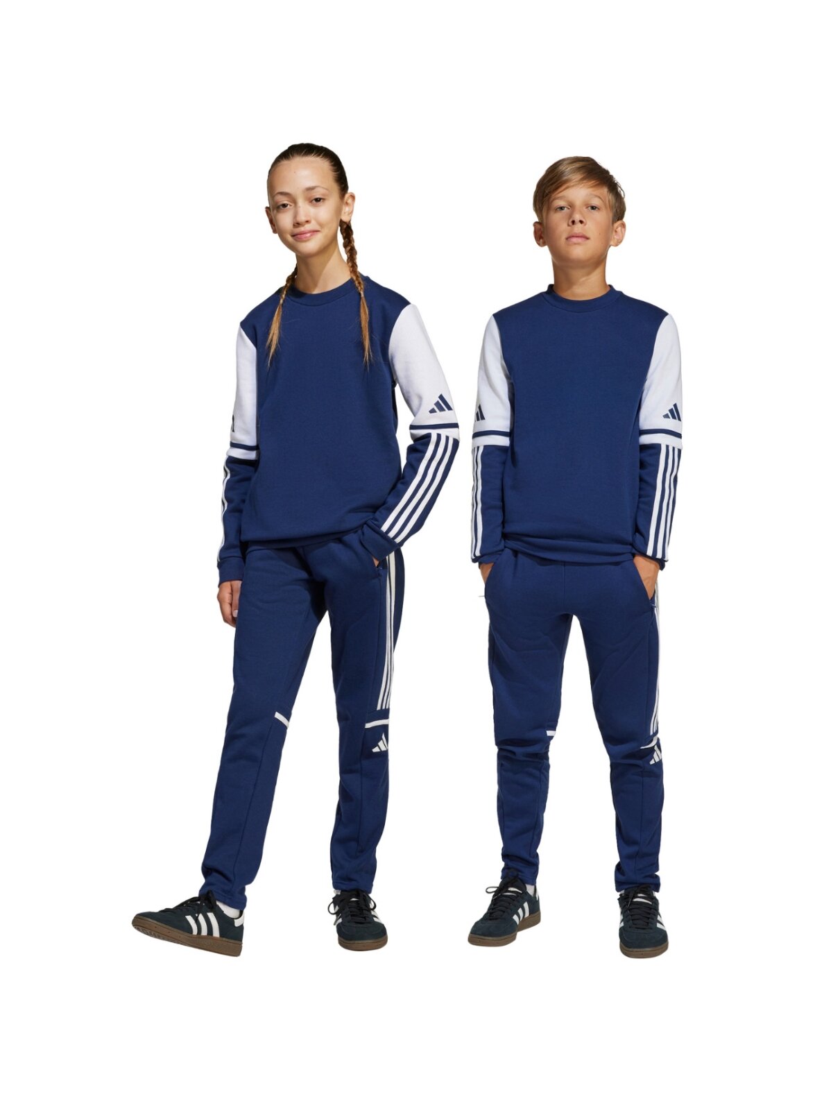 adidas Squadra 25 Sweat sportinės kelnės vaikams tamsiai mėlynos adidas Squadra 25 Sweat sportinės kelnės vaikams tamsiai mėlynos