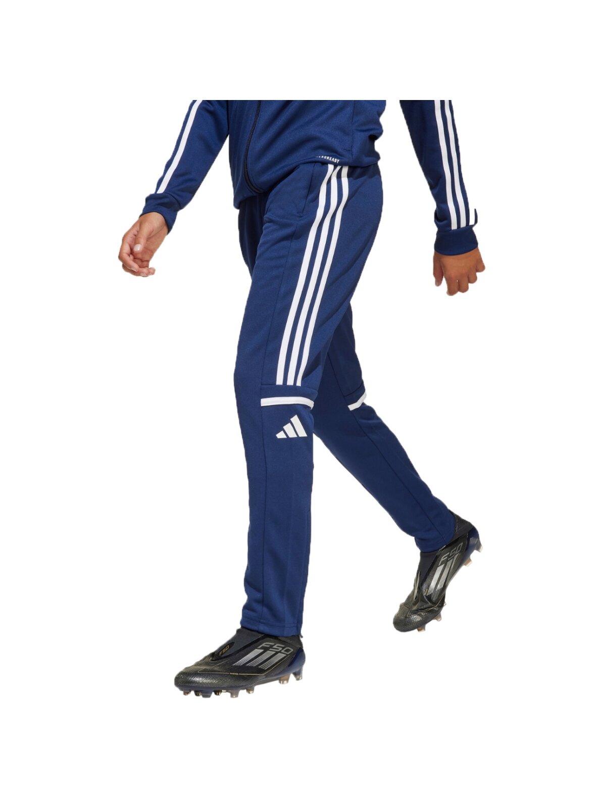Adidas Squadra 25 Training vaikiškos kelnės tamsiai mėlynos JD4799 Adidas Squadra 25 Training vaikiškos kelnės tamsiai mėlynos JD4799